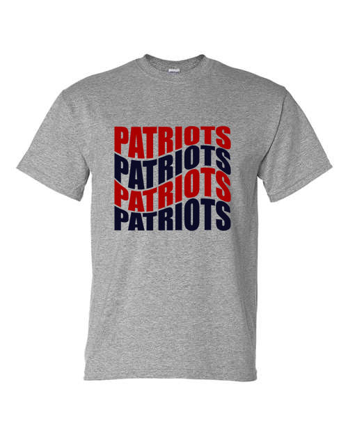 Patriots Wave - Tshirt, Long Sleeve Tshirt, Crew Neck or Hooded Sweatshirt