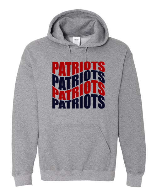 Patriots Wave - Tshirt, Long Sleeve Tshirt, Crew Neck or Hooded Sweatshirt