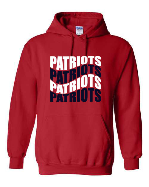 Patriots Wave - Tshirt, Long Sleeve Tshirt, Crew Neck or Hooded Sweatshirt