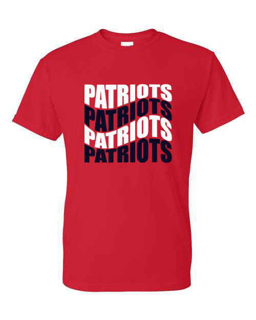 Patriots Wave - Tshirt, Long Sleeve Tshirt, Crew Neck or Hooded Sweatshirt