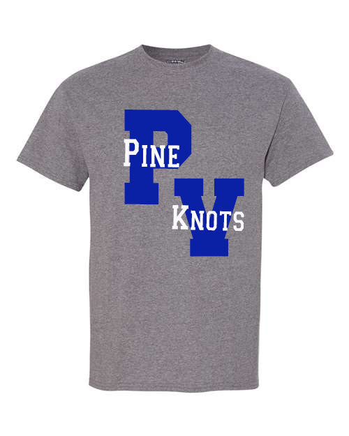 Pine Village Pine Knots - Grey - T-Shirt, Long Sleeve T-shirt, Crew Neck or Hooded Sweatshirt