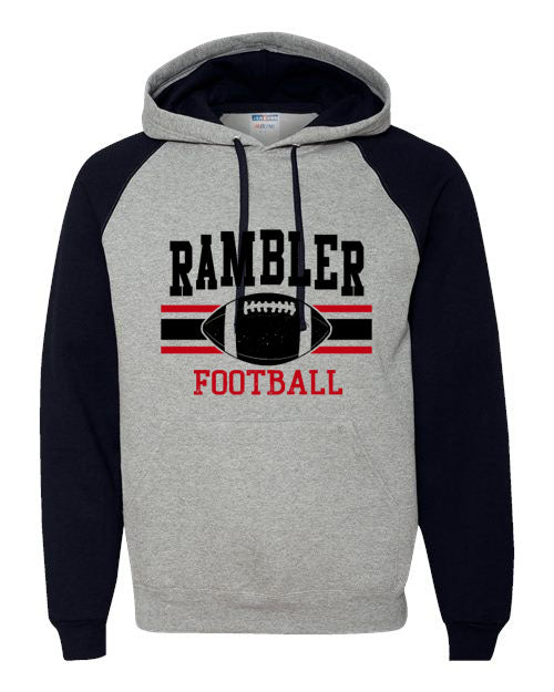 Attica Rambler Football - Color Block Hooded Sweatshirt