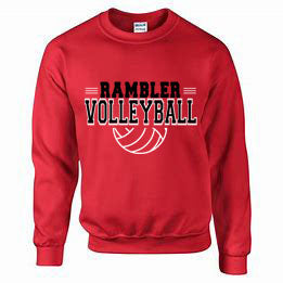 Attica Ramblers - Volleyball - Red -  T-Shirt, Long Sleeve T-shirt, Crew Neck or Hooded Sweatshirt