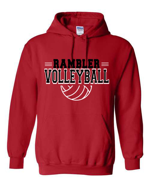 Attica Ramblers - Volleyball - Red -  T-Shirt, Long Sleeve T-shirt, Crew Neck or Hooded Sweatshirt