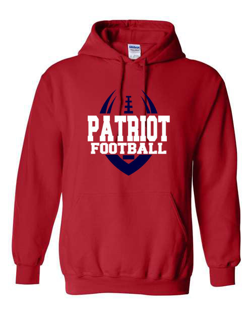 Patriot Football - Red - T-Shirt, Long Sleeve T-shirt, Crew Neck or Hooded Sweatshirt