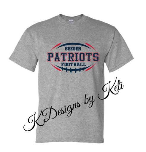 Seeger Patriot Football 25 - Sport Grey - T-shirt