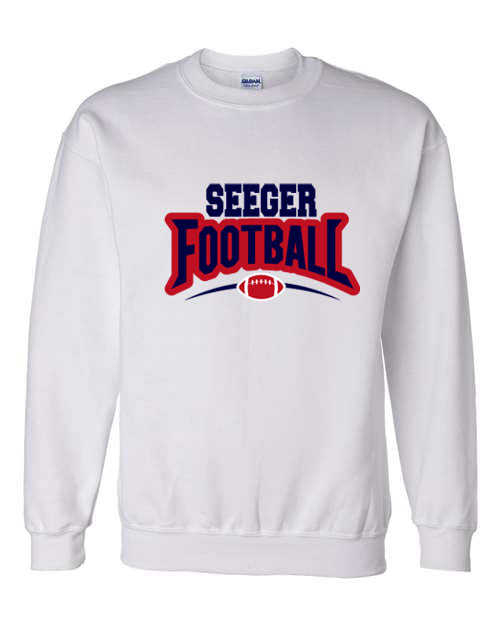 Seeger Football - Crewneck Sweatshirt in White