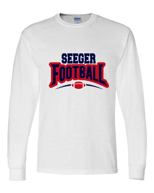 Seeger Football - Long sleeve T-shirt in white