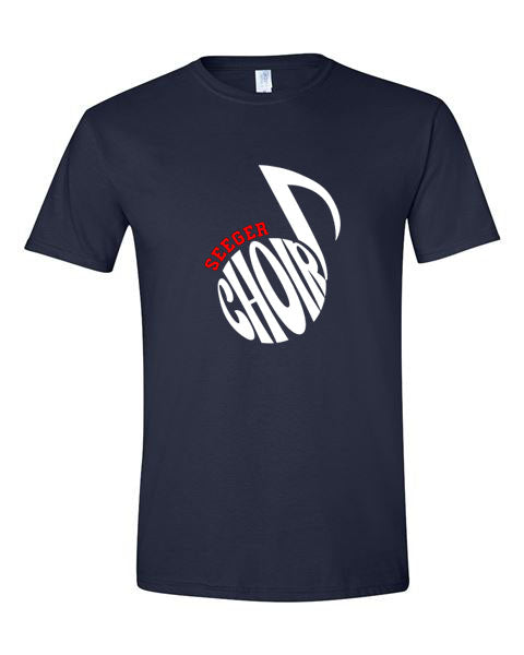 Seeger Patriot Choir- Navy -  T-Shirt, Long Sleeve T-shirt, Crew Neck or Hooded Sweatshirt