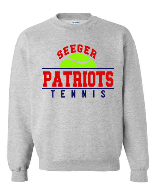 Seeger Tennis - Graphite Gray Crewneck Sweatshirt