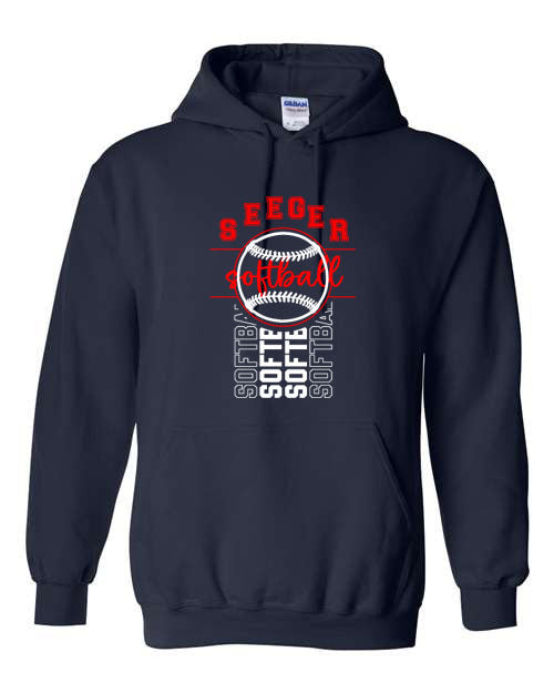 Seeger Patriots Softball - Navy - Tshirt, Longsleeve T, Crewneck, or Hooded Sweatshirt
