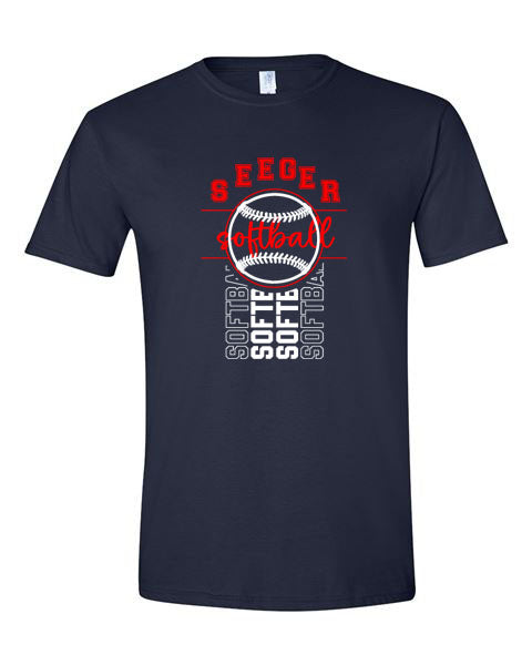 Seeger Patriots Softball - Navy - Tshirt, Longsleeve T, Crewneck, or Hooded Sweatshirt