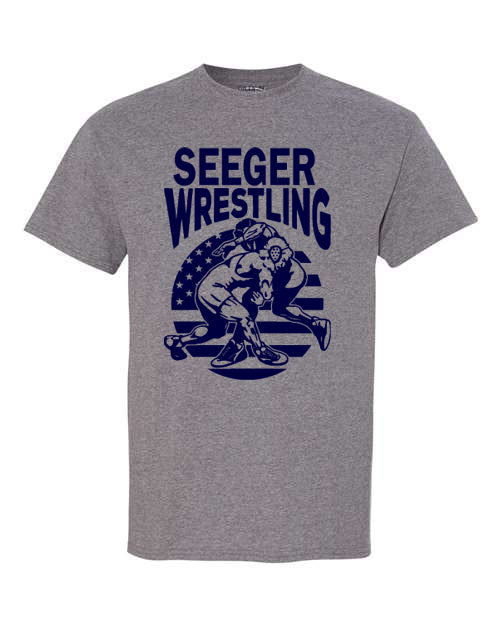 Seeger Wrestling - Graphite Grey - T-shirt