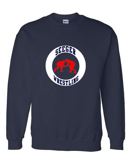 Seeger Wrestling - Circle - Crewneck Sweatshirt