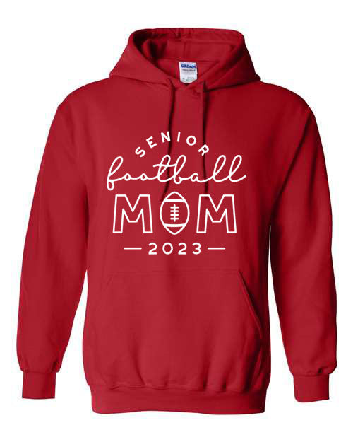 Senior Football Mom - Hooded Sweatshirt 2023