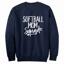 Softball Mom Squad Tshirt, Longsleeve Tshirt, Crewneck, or Hoodie