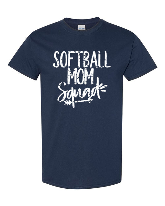 Softball Mom Squad Tshirt, Longsleeve Tshirt, Crewneck, or Hoodie