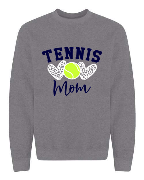 Tennis Mom - Graphite Gray - T-Shirt, Long Sleeve T-shirt, Crew Neck or Hooded Sweatshirt