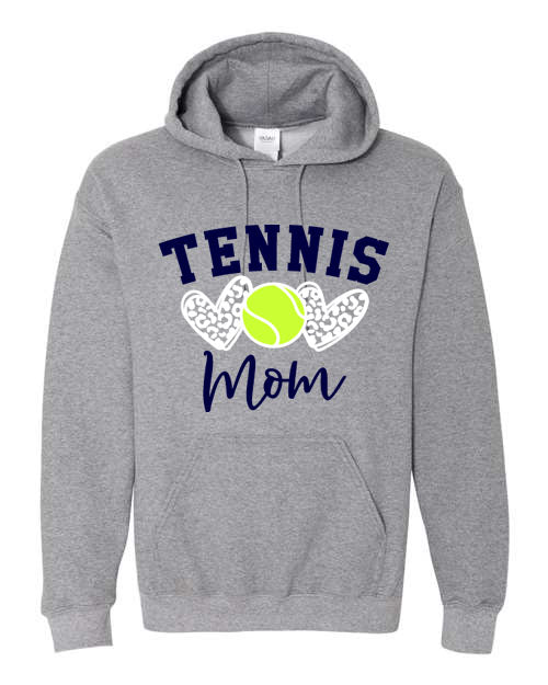 Tennis Mom - Graphite Gray - T-Shirt, Long Sleeve T-shirt, Crew Neck or Hooded Sweatshirt