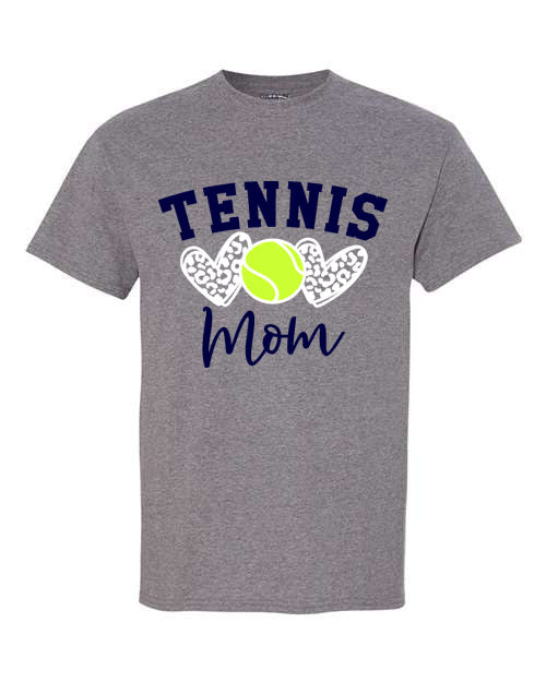 Tennis Mom - Graphite Gray - T-Shirt, Long Sleeve T-shirt, Crew Neck or Hooded Sweatshirt