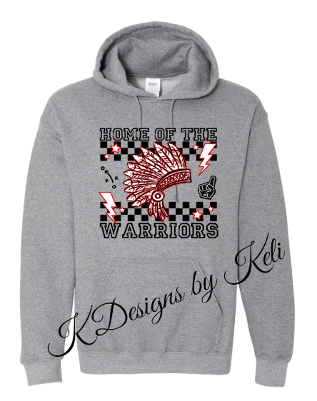Warren Central - 2025 - Design#4 - Sport Grey - T-Shirt, Long Sleeve T-shirt, Crew Neck, or Hooded Sweatshirt
