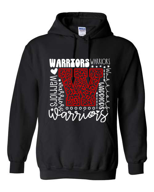 Warriors - Black -  T-Shirt, Long Sleeve T-shirt, Crew Neck or Hooded Sweatshirt