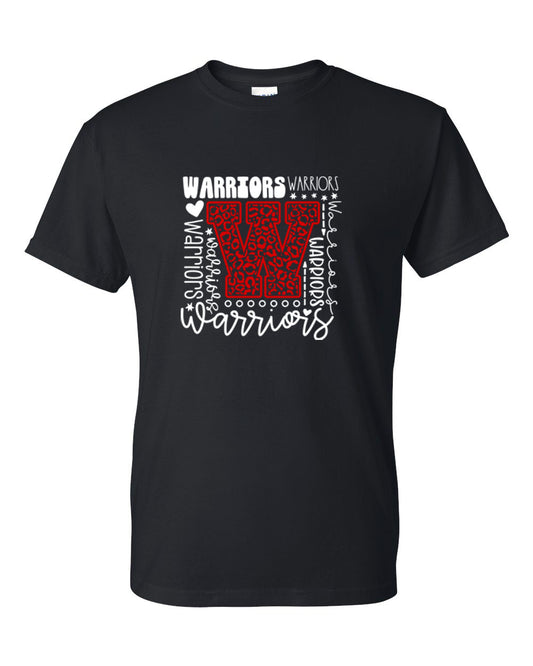 Warriors - Black -  T-Shirt, Long Sleeve T-shirt, Crew Neck or Hooded Sweatshirt