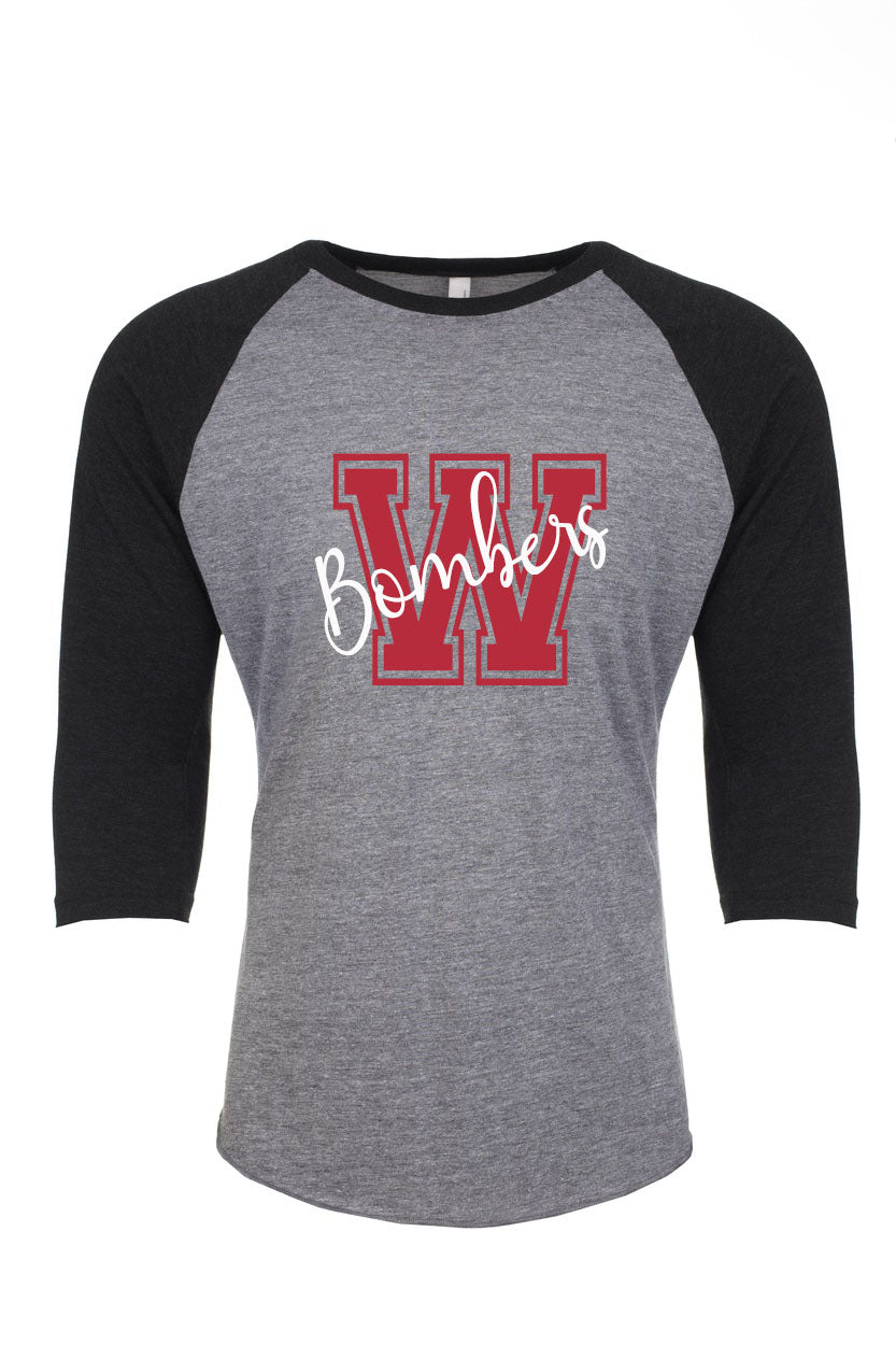 Williamsport Bombers - 3/4 Sleeve Raglan