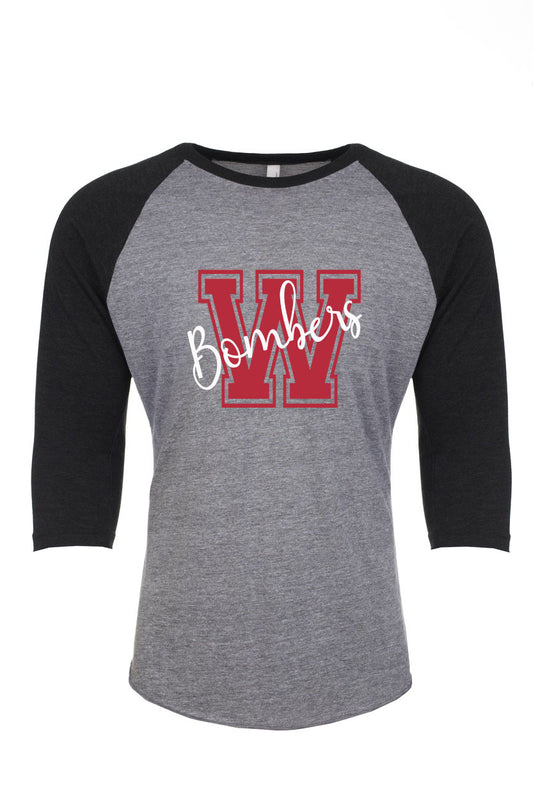 Williamsport Bombers - 3/4 Sleeve Raglan