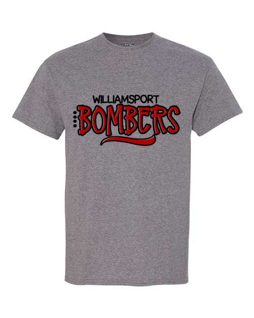 Williamsport Bombers - Grey - T-Shirt, Long Sleeve T-shirt, Crew Neck or Hooded Sweatshirt