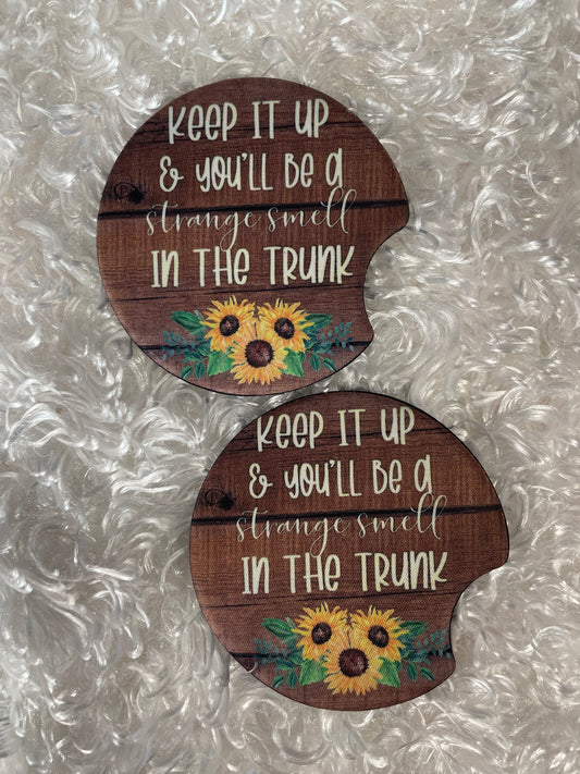 Car Coasters - Set of 2 - Keep it up