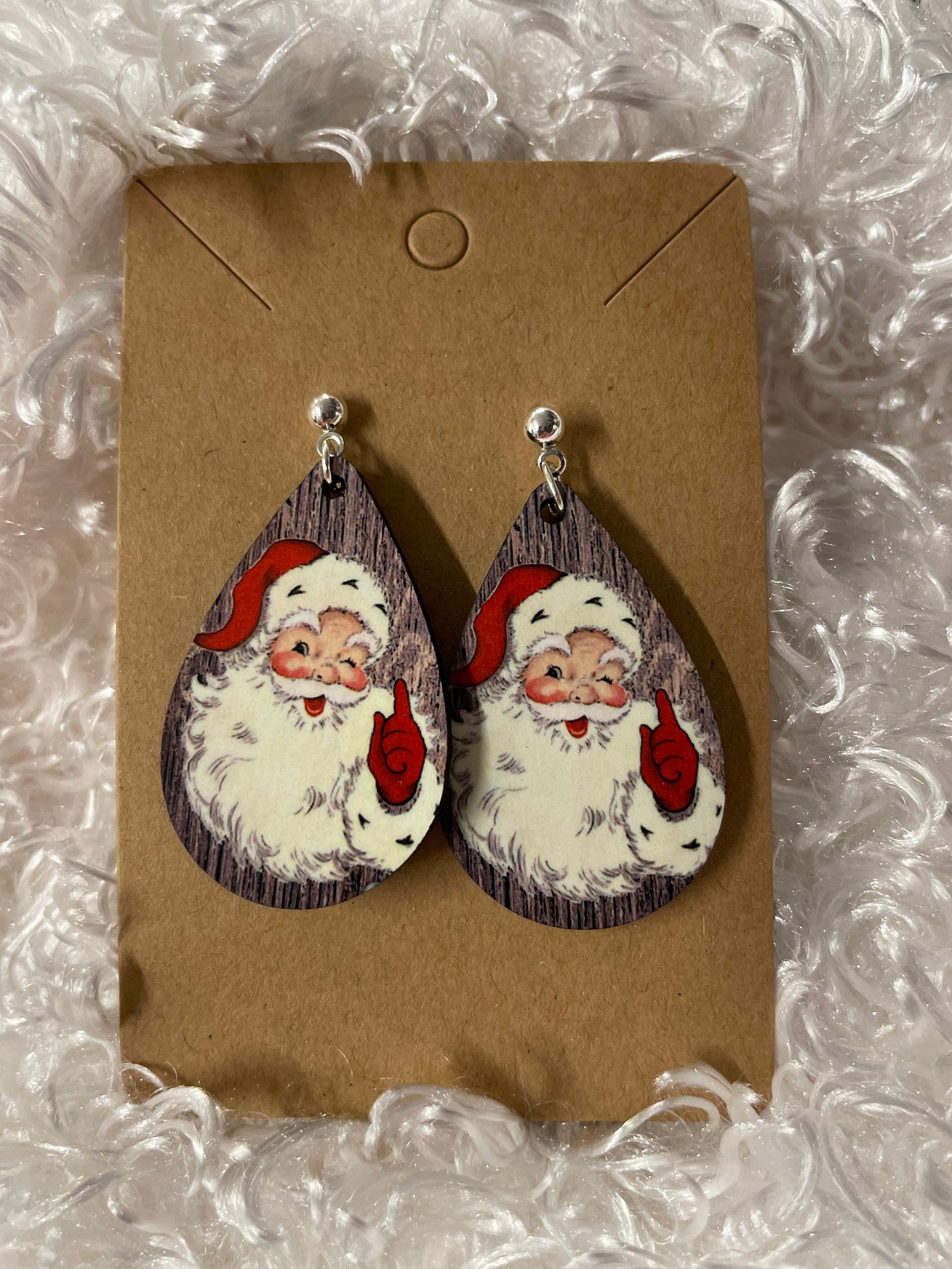 Santa earrings