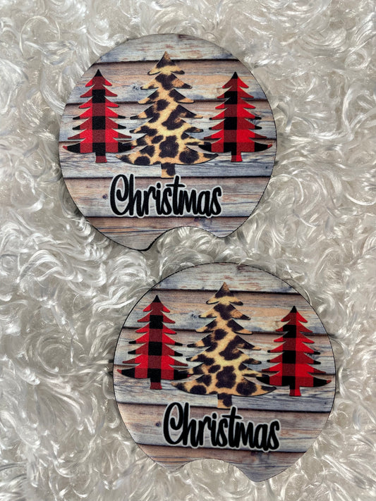 Car Coasters - Set of 2 - Christmas