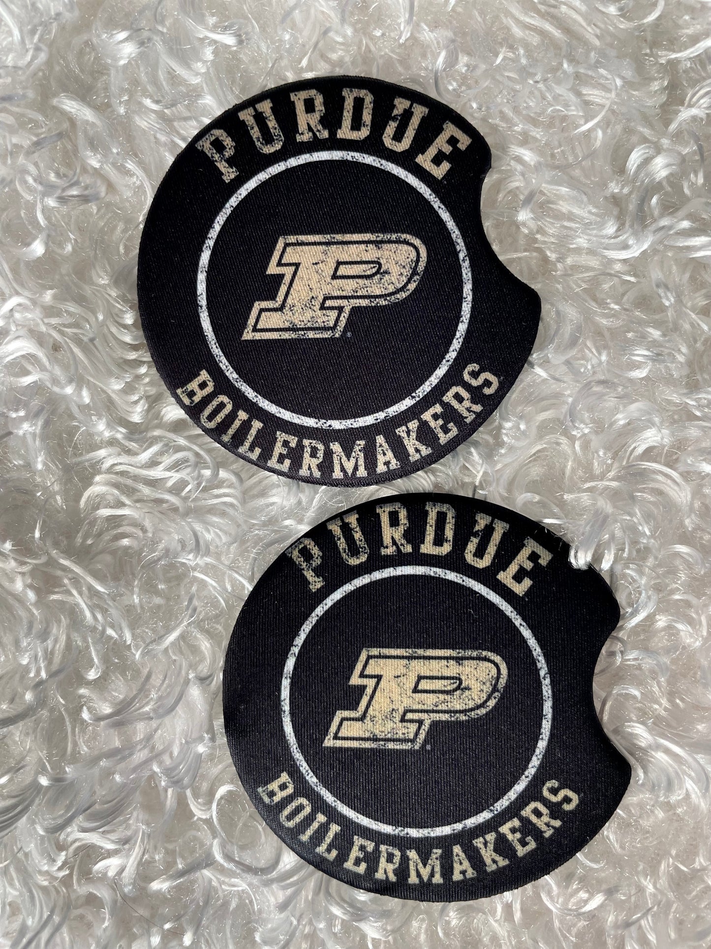 Car Coasters - Set of 2 - Purdue