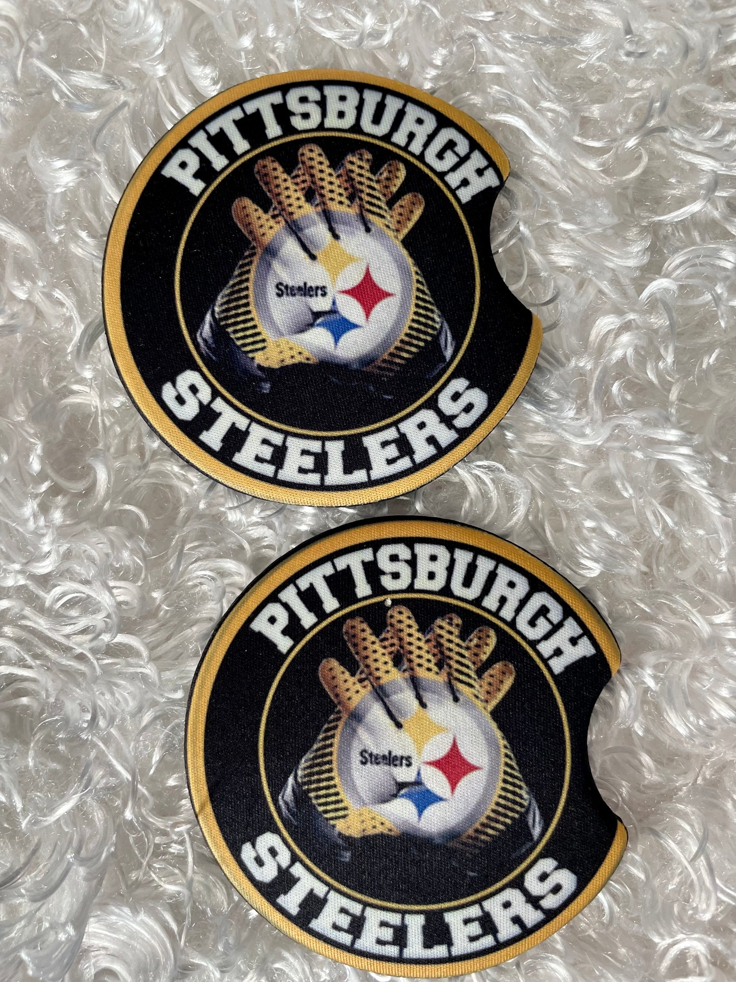 Car Coasters - Set of 2 - Steelers