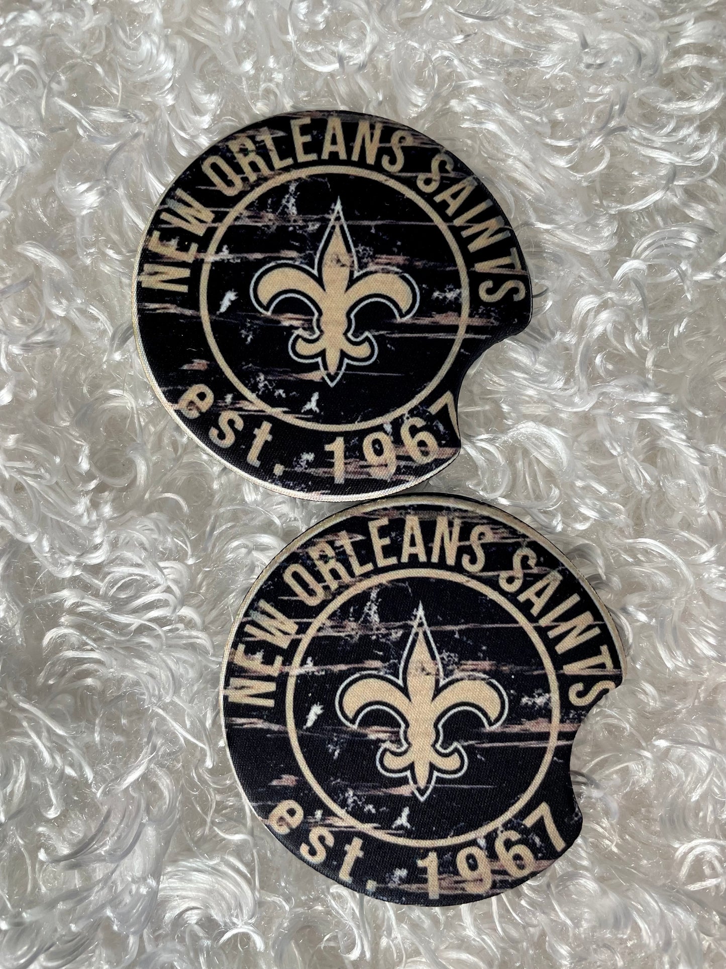 Car Coasters - Set of 2 - Saints