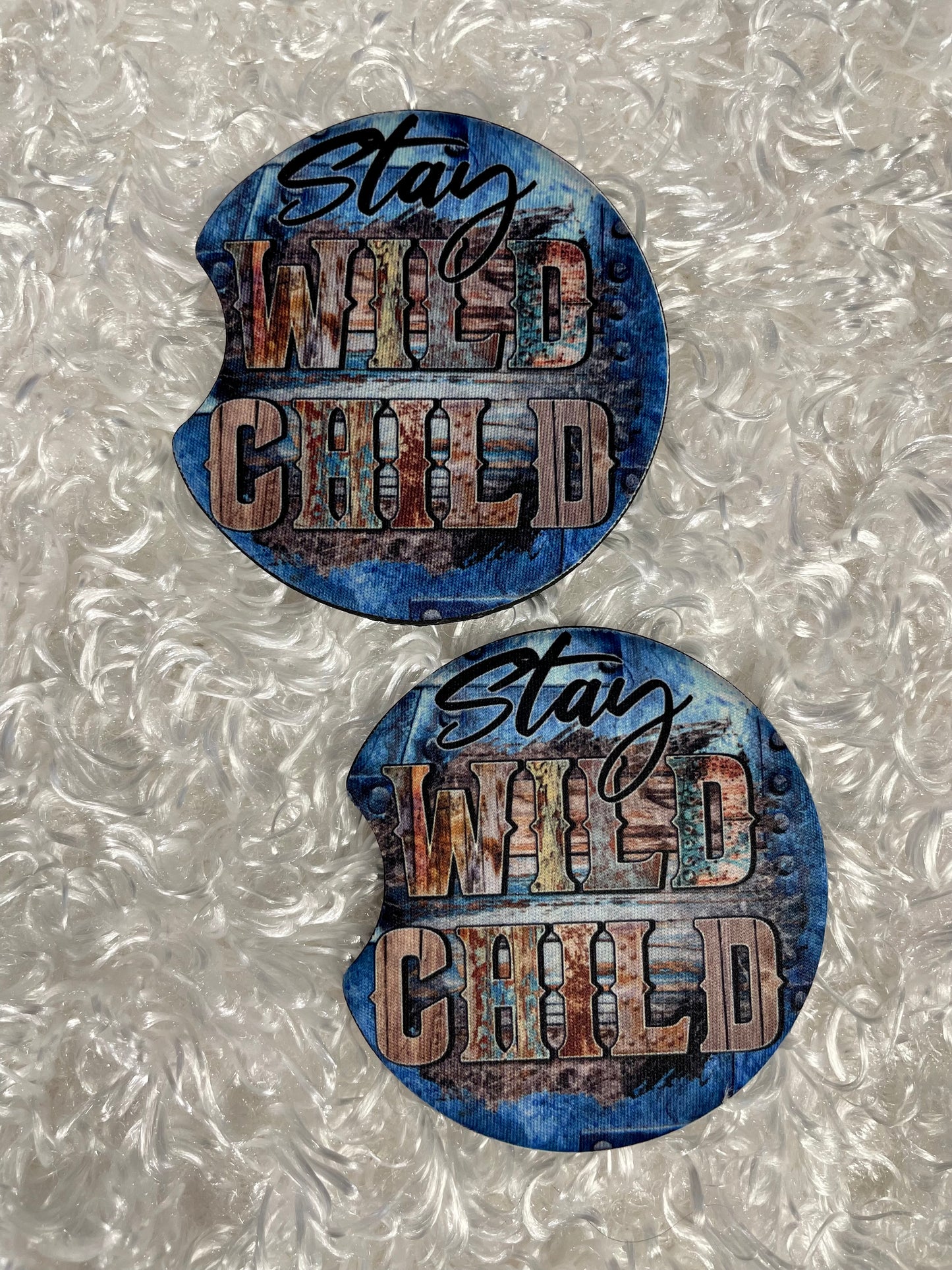 Car Coasters - Set of 2 - Stay wild child