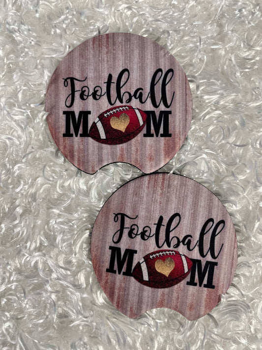 Car Coasters - Set of 2 - Football mom