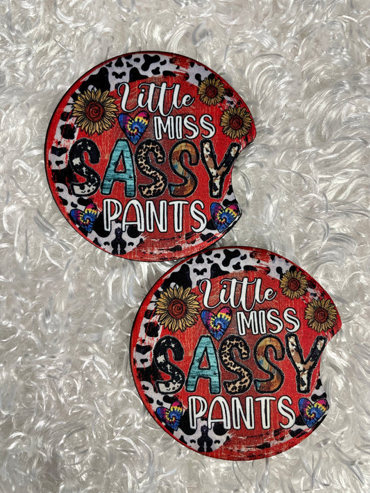 Car Coasters - Set of 2 - Little Miss Sassy Pants