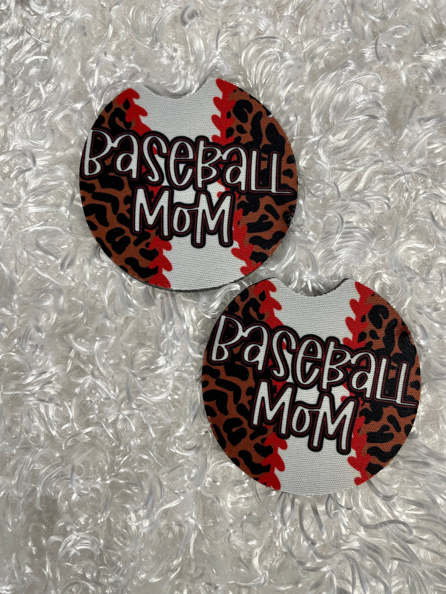 Car Coasters - Set of 2 - Baseball Mom