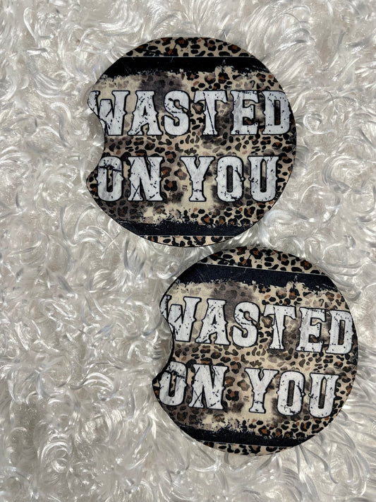 Car Coasters - Set of 2 - Wasted On You