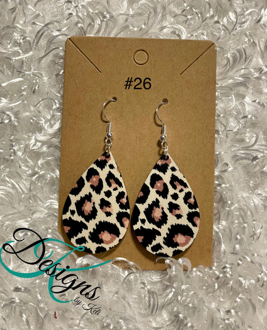 Cheetah earrings