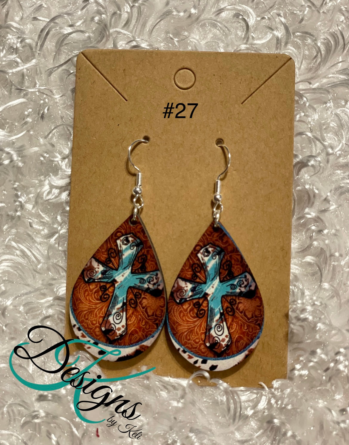 Western Cross Earrings