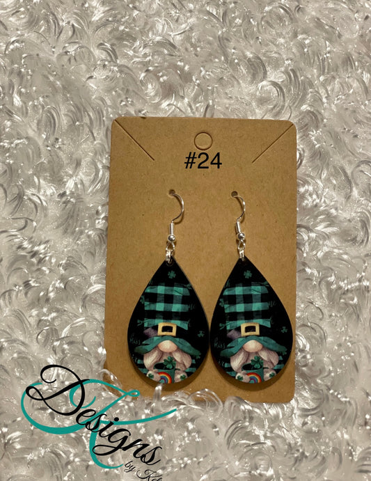 Gnome -  St. Patrick's Day Earrings