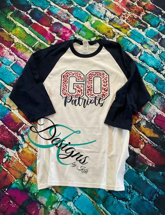 Go Patriots - 3/4 sleeve raglan